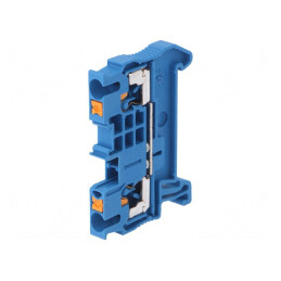 Conector de Șine 0,14-4mm2, 2 Borne, Albastru | Electronic-mag.ro | Componente Electronice