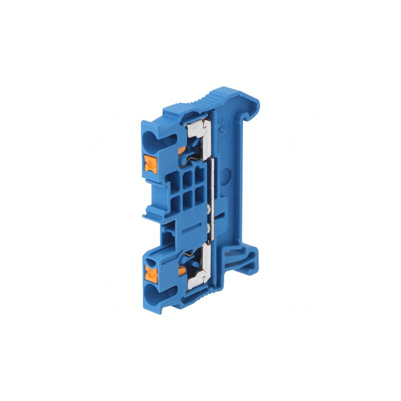 Conector de Șine 0,14-4mm2, 2 Borne, Albastru | Electronic-mag.ro | Componente Electronice