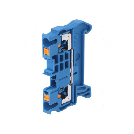 Conector de Șine 0,14-4mm2, 2 Borne, Albastru | Electronic-mag.ro | Componente Electronice