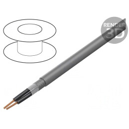 Cablu BiT 500 LSZH 2x0,75mm2 Gri 300V/500V | Electronic-mag.ro | Componente Electronice