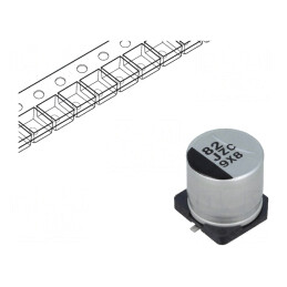 Condensator Hibrid 82uF 63V SMD | Electronic-mag.ro | Componente Electronice