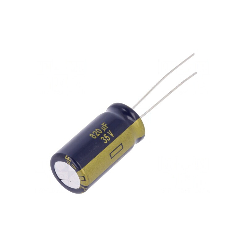 Condensator electrolitic low ESR 820uF 35V THT | Electronic-mag.ro | Componente Electronice