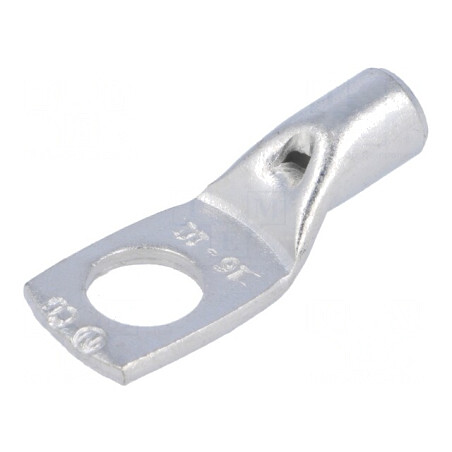 Vârf Inelar Tubular M10 16mm2 pentru Cablu Crimpat Cositorit | Electronic-mag.ro | Componente Electronice