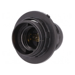 Dulie E27 cu Flanșă Neagră 41mm x 61mm | Electronic-mag.ro | Componente Electronice