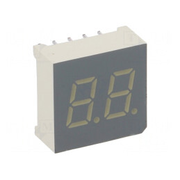 Afișaj LED 7 Segmente 7.6mm Verde 2 Digite | Electronic-mag.ro | Componente Electronice