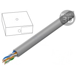 Cablu UTP Cat6a Cu LSZH Gri 5,5mm | Electronic-mag.ro | Componente Electronice
