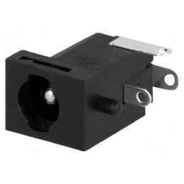 Soclu Alimentare DC 5,5x2,5mm cu Blocare Lipire 2A | Electronic-mag.ro | Componente Electronice