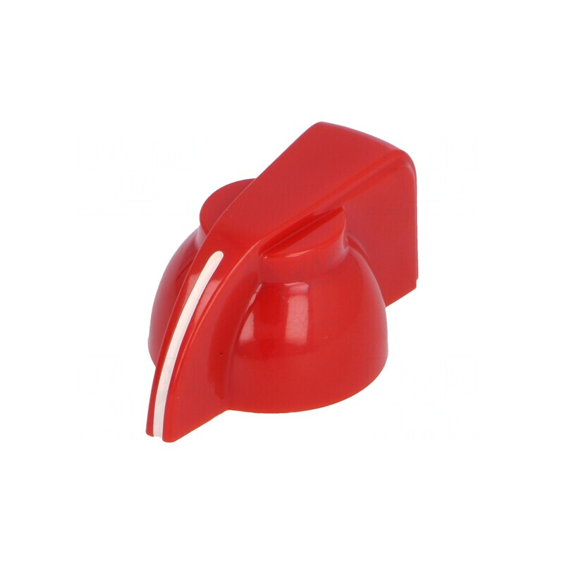 Buton rotativ cu indicator roșu 6mm 19.5x14mm | Electronic-mag.ro | Componente Electronice