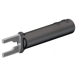 Mufă Furcă Banană 4mm 20A Neagră | Electronic-mag.ro | Componente Electronice