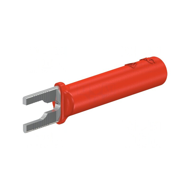Mufă Furcă Banană 4mm 20A Roșie | Electronic-mag.ro | Componente Electronice