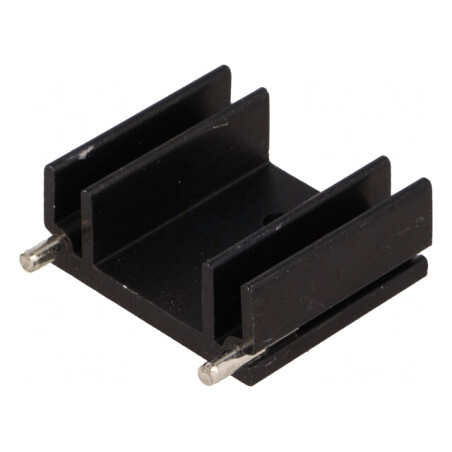 Radiator Negru TO220 25x29x12mm 15K/W | Electronic-mag.ro | Componente Electronice