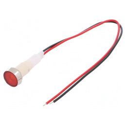 Lampă LED Control Roșie 110V 10mm Plastic