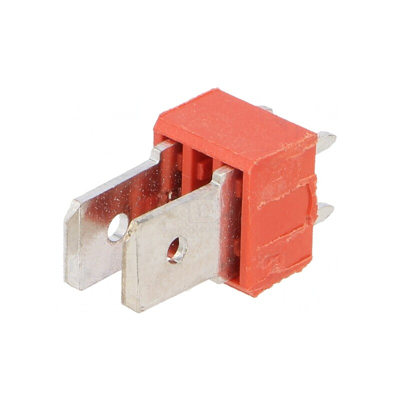 Conector Spadă 6.4mm 0.8mm THT Alamă Cositorit 500V | Electronic-mag.ro | Componente Electronice