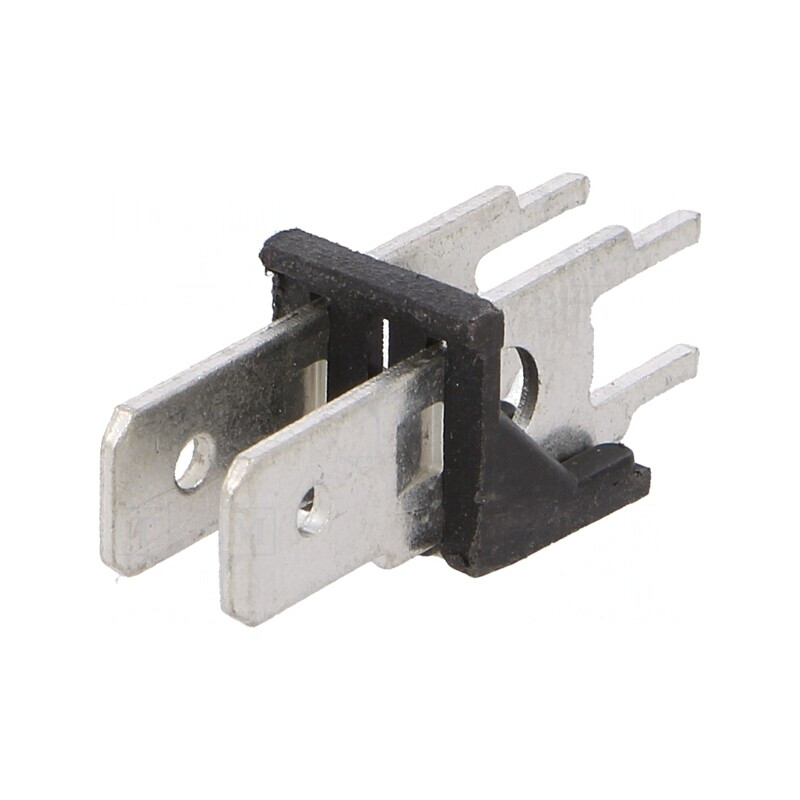 Conector Spadă 6,3mm 0,8mm Oțel Cositorit 500V THT