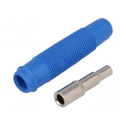 Soclu Banană 4mm Albastru 16A 60VDC | Electronic-mag.ro | Componente Electronice