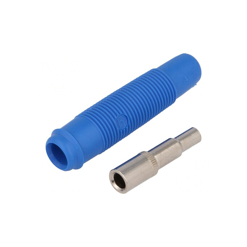 Soclu Banană 4mm Albastru 16A 60VDC | Electronic-mag.ro | Componente Electronice