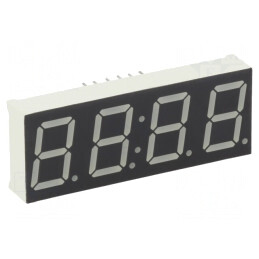 Afişaj LED 7 Segmente 14.2mm 4 Digits Galben-Verde | Electronic-mag.ro | Componente Electronice