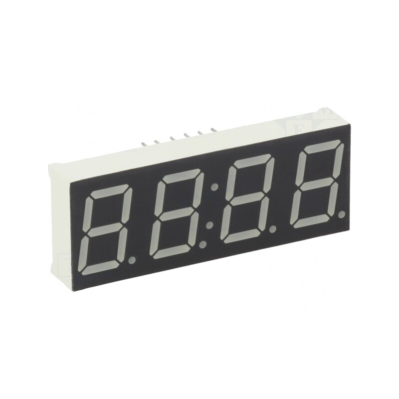 Afişaj LED 7 Segmente 14.2mm 4 Digits Galben-Verde | Electronic-mag.ro | Componente Electronice