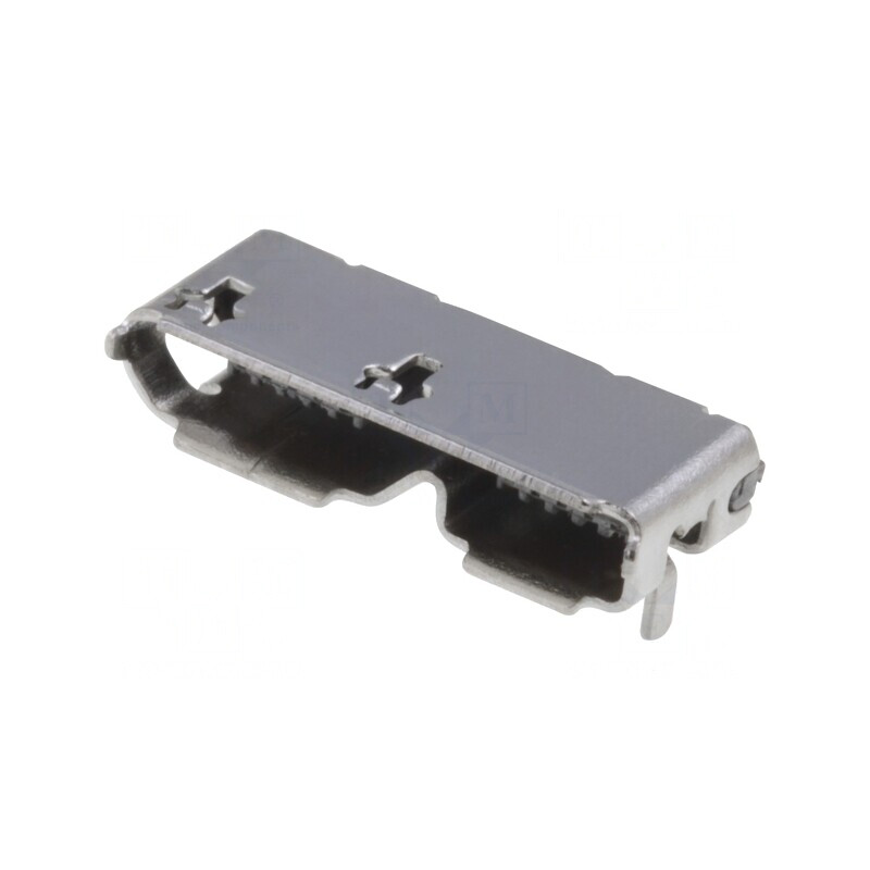 Soclu USB B Micro SMT Orizontal USB 3.0 Aurit | Electronic-mag.ro | Componente Electronice