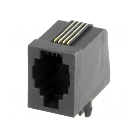 Soclu RJ9 4p4c THT în Unghi | Electronic-mag.ro | Componente Electronice