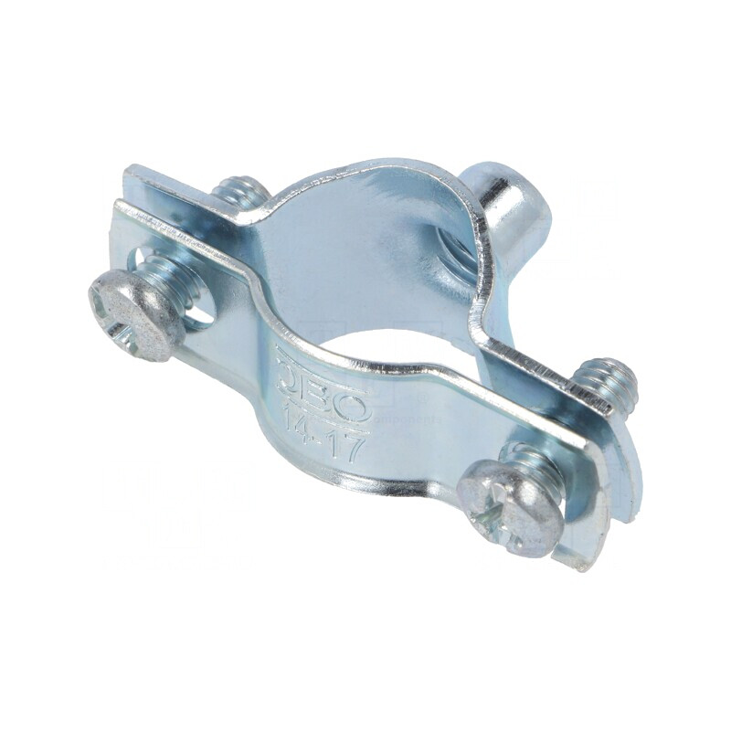 Colier cu șurub 14-17mm oțel zincat | Electronic-mag.ro | Componente Electronice