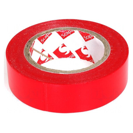 Bandă Izolatoare 15mm x 10m Roșie | Electronic-mag.ro | Componente Electronice