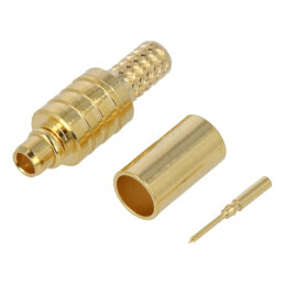 Mufă MMCX Tată Drept 50Ω Lipire Crimpat RG174 RG188 RG316 | Electronic-mag.ro | Componente Electronice