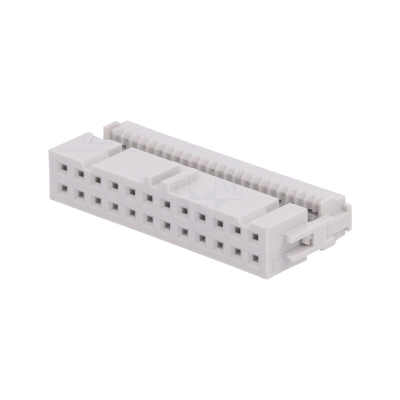 Mufă IDC mamă 24 PIN aurită 1,27mm fără presare cablu | Electronic-mag.ro | Componente Electronice
