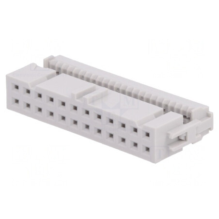 Mufă IDC mamă 24 PIN aurită 1,27mm fără presare cablu | Electronic-mag.ro | Componente Electronice