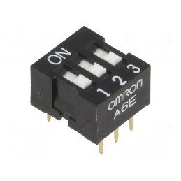 Comutator DIP-SWITCH 3 Secțiuni ON-OFF 24VDC | Electronic-mag.ro | Componente Electronice