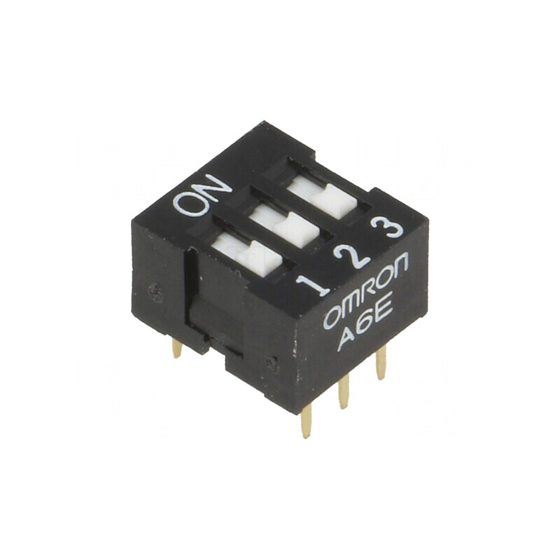 Comutator DIP-SWITCH 3 Secțiuni ON-OFF 24VDC | Electronic-mag.ro | Componente Electronice