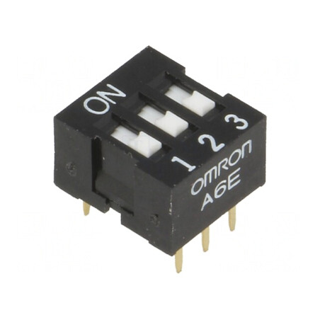 Comutator DIP-SWITCH 3 Secțiuni ON-OFF 24VDC | Electronic-mag.ro | Componente Electronice