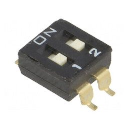 Comutator DIP-SWITCH 2 Secțiuni ON-OFF 24VDC | Electronic-mag.ro | Componente Electronice