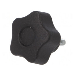 Buton Reglare Negru 25mm M4 | Electronic-mag.ro | Componente Electronice