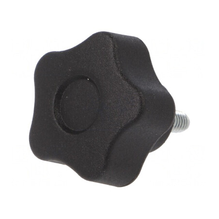 Buton Reglare Negru 25mm M4 | Electronic-mag.ro | Componente Electronice