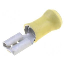 Terminal Mamă Crimpat Alamă 6,3mm 4-6mm2 | Electronic-mag.ro | Componente Electronice
