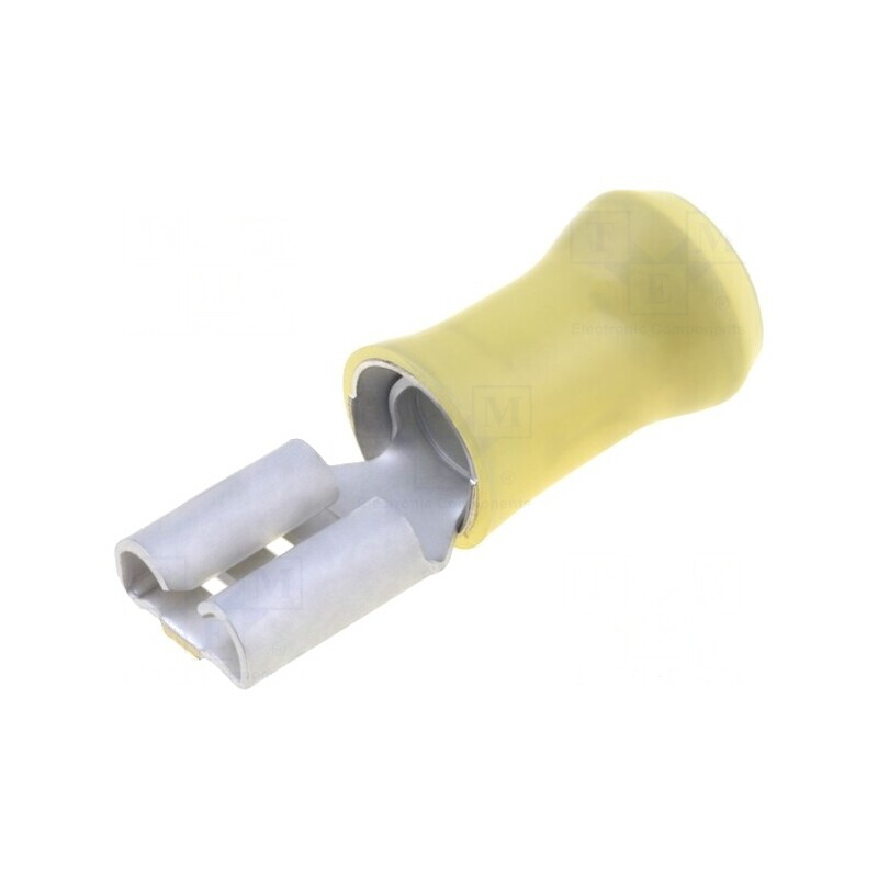 Terminal Mamă Crimpat Alamă 6,3mm 4-6mm2 | Electronic-mag.ro | Componente Electronice