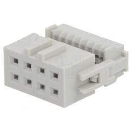Mufă IDC Mamă 8 PIN 1,27mm Aurit | Electronic-mag.ro | Componente Electronice