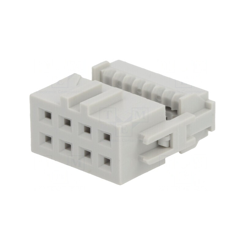 Mufă IDC Mamă 8 PIN 1,27mm Aurit | Electronic-mag.ro | Componente Electronice