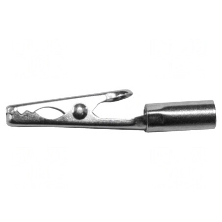 Bornă Crocodil 5A Nichelată 4.8mm | Electronic-mag.ro | Componente Electronice