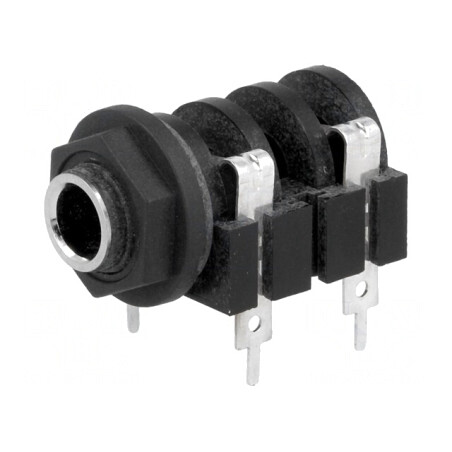 Soclu Jack 6.3mm Mamă Mono 90° Lipire | Electronic-mag.ro | Componente Electronice