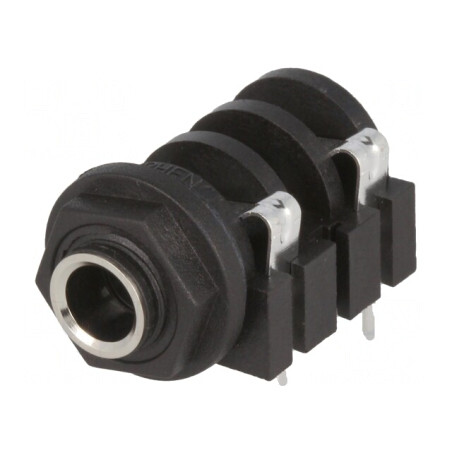 Soclu Jack 6,3mm Mono 90° THT | Electronic-mag.ro | Componente Electronice