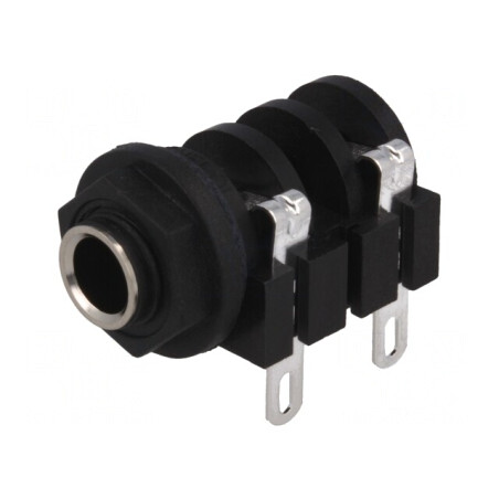 Soclu Jack 6.3mm Mono 90° Lipire | Electronic-mag.ro | Componente Electronice