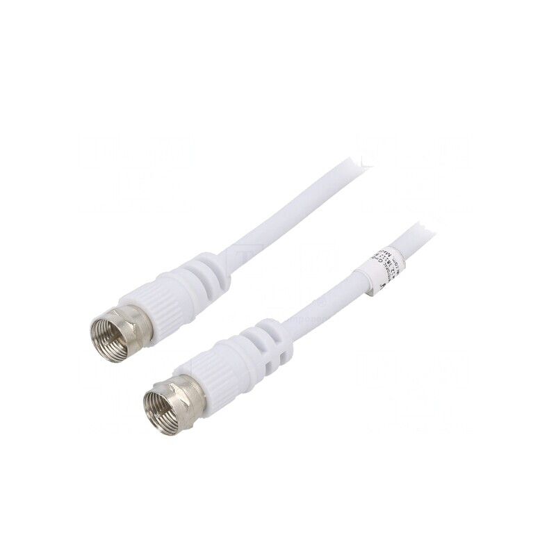 Cablu TV Coaxial 1,5m Alb | Electronic-mag.ro | Componente Electronice