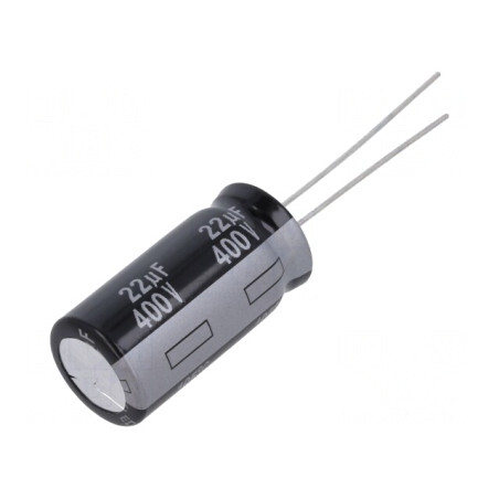 Condensator Electrolitic THT 22uF 400V 12.5x25mm | Electronic-mag.ro | Componente Electronice
