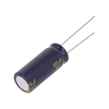 Condensator electrolitic low ESR 680uF 50V THT | Electronic-mag.ro | Componente Electronice