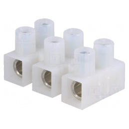 Regletă de conexiuni terminale cu șurub 6-16mm² 450V 3 piste | Electronic-mag.ro | Componente Electronice