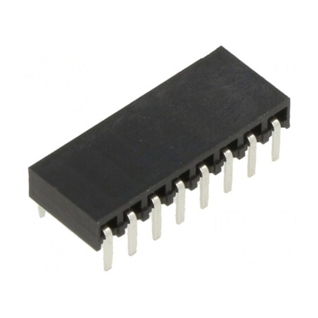 Soclu pini mamă 2,54mm 8 pini pentru PCB | Electronic-mag.ro | Componente Electronice