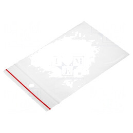 Pungă cu fermoar 100mm x 70mm polietilenă | Electronic-mag.ro | Componente Electronice