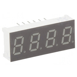 Afișaj LED 7 Segmente 7.62mm 4 Digiti Roșu | Electronic-mag.ro | Componente Electronice